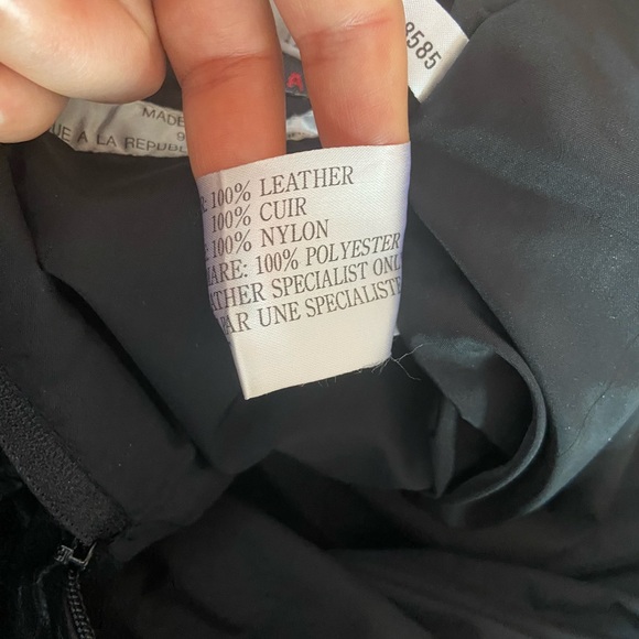 Vintage Genuine Leather Pencil Skirt - Picture 5 of 6